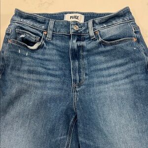 PAIGE Anessa Raw Hem Crop Denim Jeans - 26